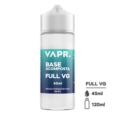 VAPR. Glicerina Vegetale VG - 45ml in 120ml