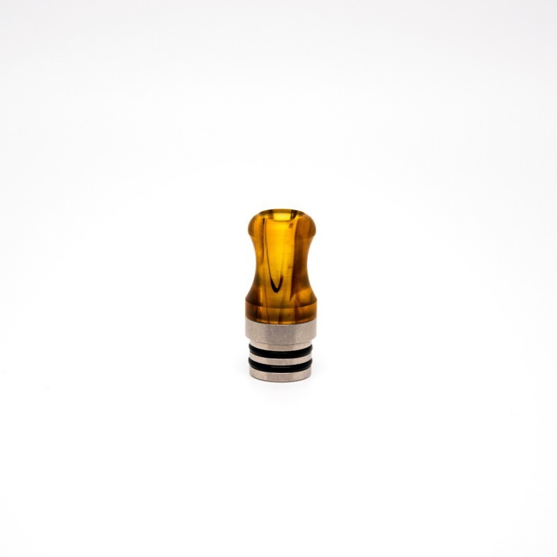 Officine Svapo Drip Tip Calipso Metacrilato a vite ambra