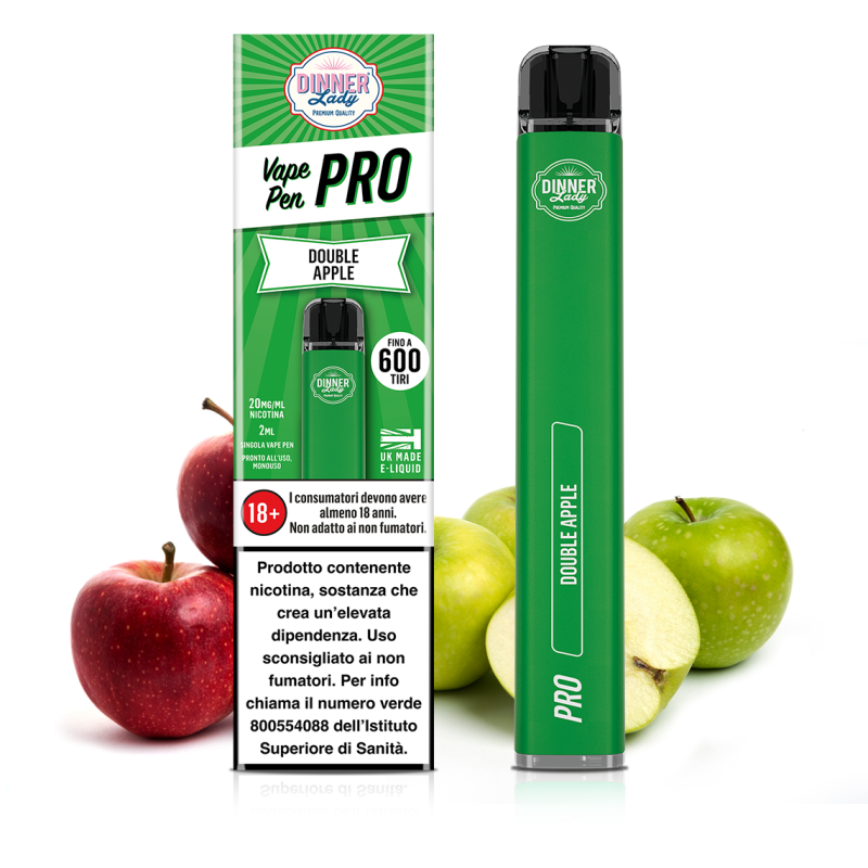 Dinner Lady pro - Double Apple 20mg usa e getta