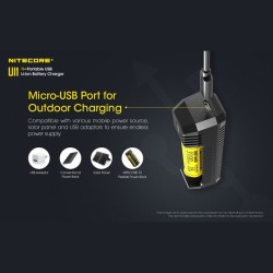 Nitecore caricabatteria UI1 - 1 slot - nero