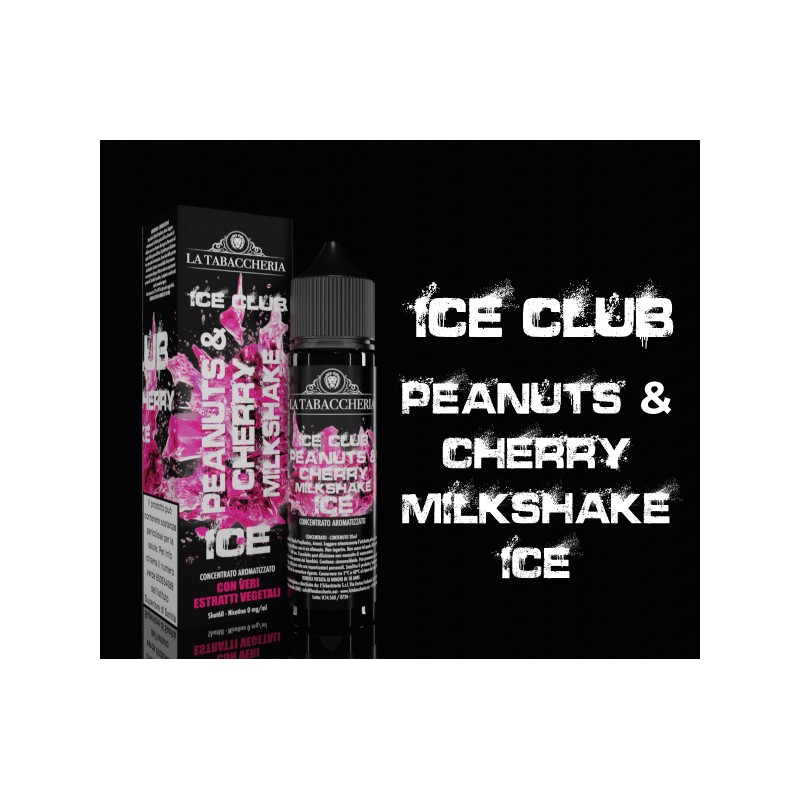 La Tabaccheria - Linea Ice Club - Peanuts & Cherry Milkshake Ice   - Mix and vape 20ml