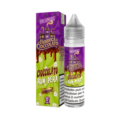 Dreamods - La Fabbrica di Cioccolato - Cioccolato Rum e Pera - Mix and Vape 20ml